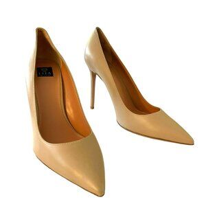 Lita by Ciara $348 Made In Italy Beige Pointed Toe Heel Pump Shoes Size 41 10.5